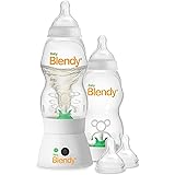 Baby Blendy Baby Bottles - Best Infant to Toddler Milk Feeding Containers with Anti-Colic | Air Vent System - with Blender Mi
