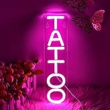 Blecode Tattoo Neon Sign for Wall Decor Text Led