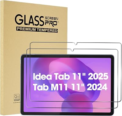 ProCase 2 Pack Tempered Glass Screen Protector for Lenovo Idea Tab 11 2025