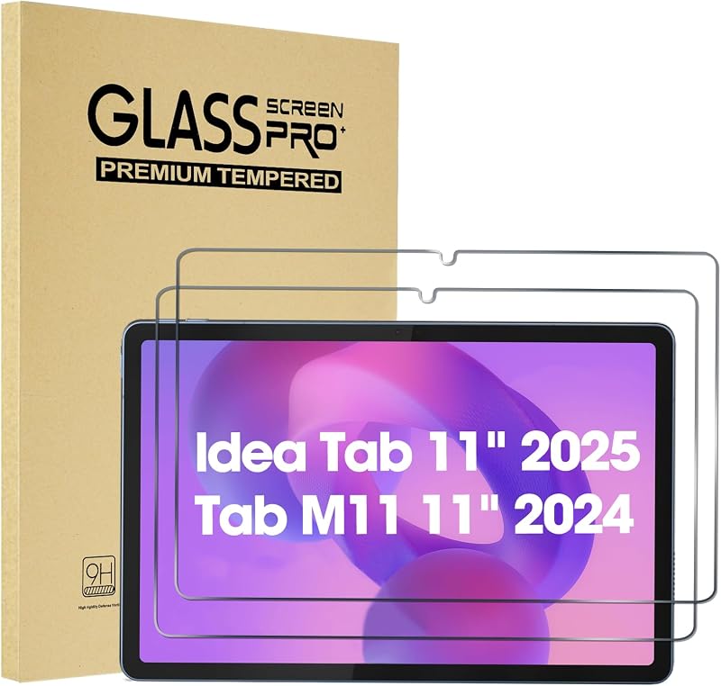 ProCase 2 Pack Tempered Glass Screen Protector for Lenovo Idea Tab 11 2025
