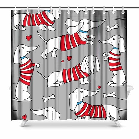 Amazon Com Interestprint Dog Dachshund In Cardigan Brown Bathroom