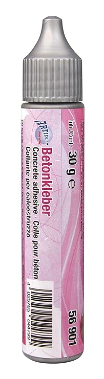 CREARTEC Betonkleber - grau - Zum Verkleben von Teilen aus Beton, Gips, Zement und Anderen steinartigen Materialien - 30g - M