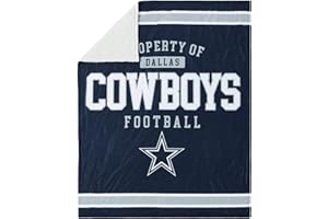 FOCO NFL Unisex-Adult NFL Team Logo Property 60" x 50" Sherpa Plush Throw Blanket