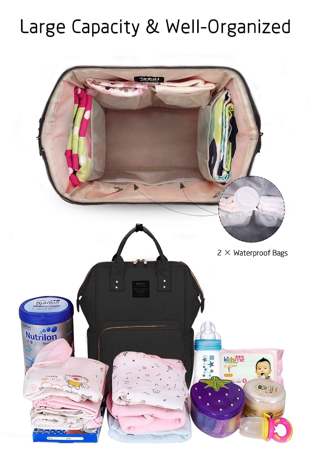 large nappy changing bag