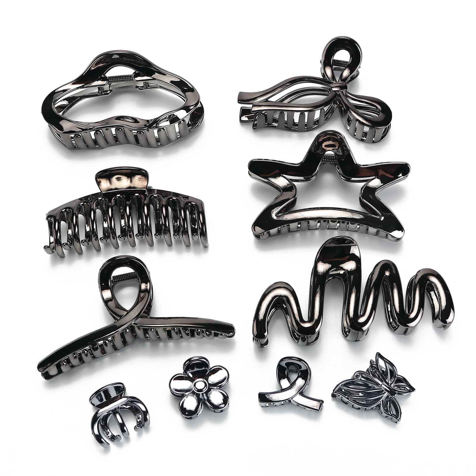 Longer Clips LONEEDY 10 Pack 5.1Inch Extra Large Hair Clips for Women Thick Hair and ...