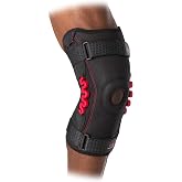 McDavid NRG Max Support Knee Brace, Compression Brace w/Spring Hinges for Injury Recovery, Pain, Fits Right or Left Leg
