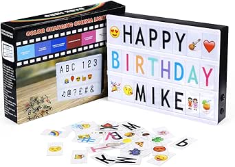 Powerextra Carteles luminosos A4 con 16 colores cambiantes ...