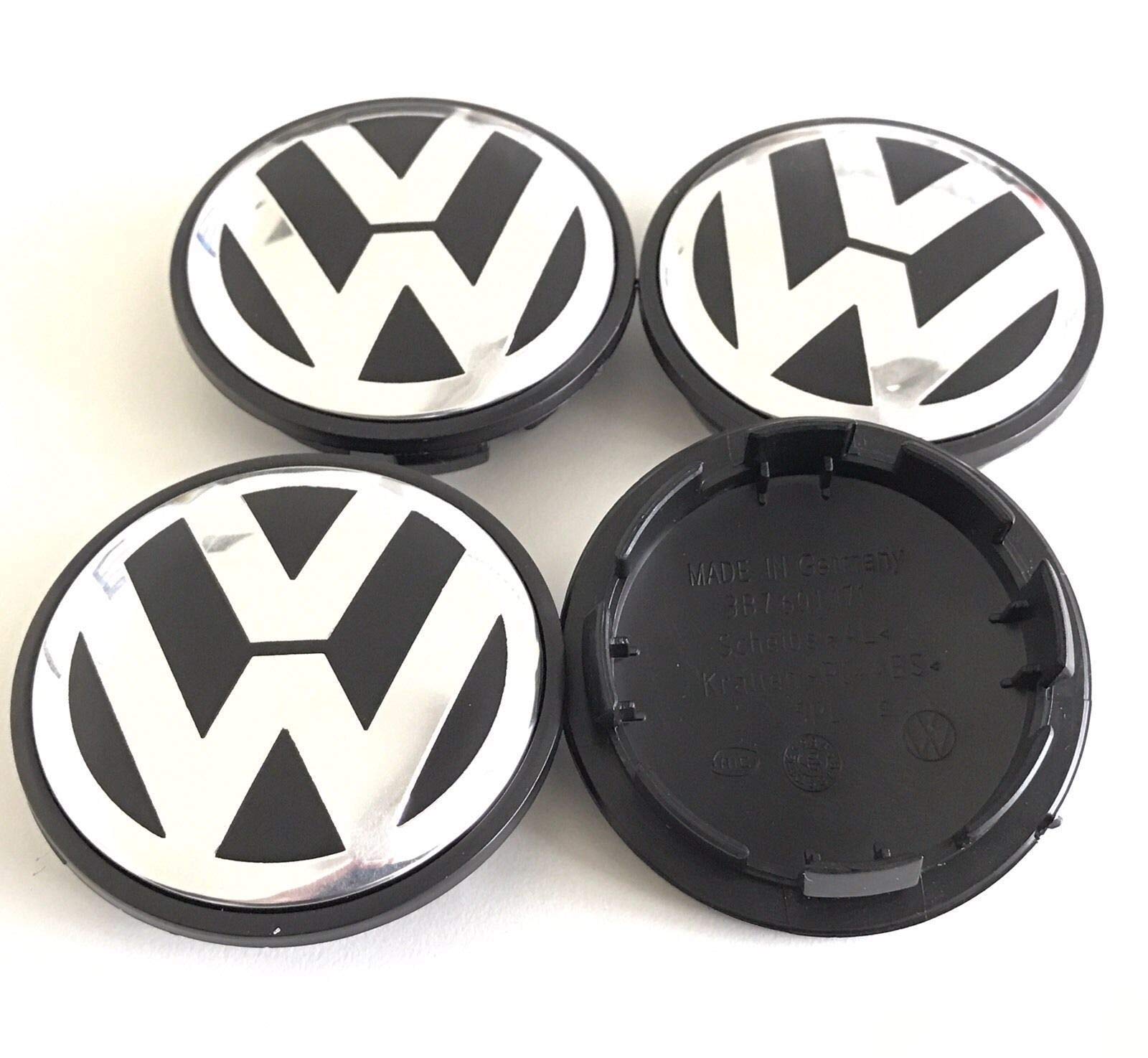 VW Volkswagen Beetle Golf Polo Hubcap Wheel Center Caps 3B7601171 (4