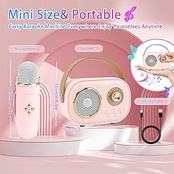 Aresrora Mini Karaoke Machine for Kids,Portable
