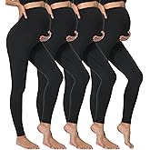 Dalavch 4 Pack Women's Maternity Leggings Over The Belly High Waisted Yoga Workout Pregnancy Pants Activewear for Women