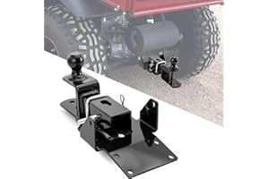 BARQUPO 2" Rear Receiver Hitch Trailer Towing Hitch Ball Mount Kit Compatible with Kawasaki Mule SX 610 2005-2025