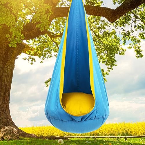 Y- STOP Kids Pod Swing Chair, Hanging Hammock Chair with