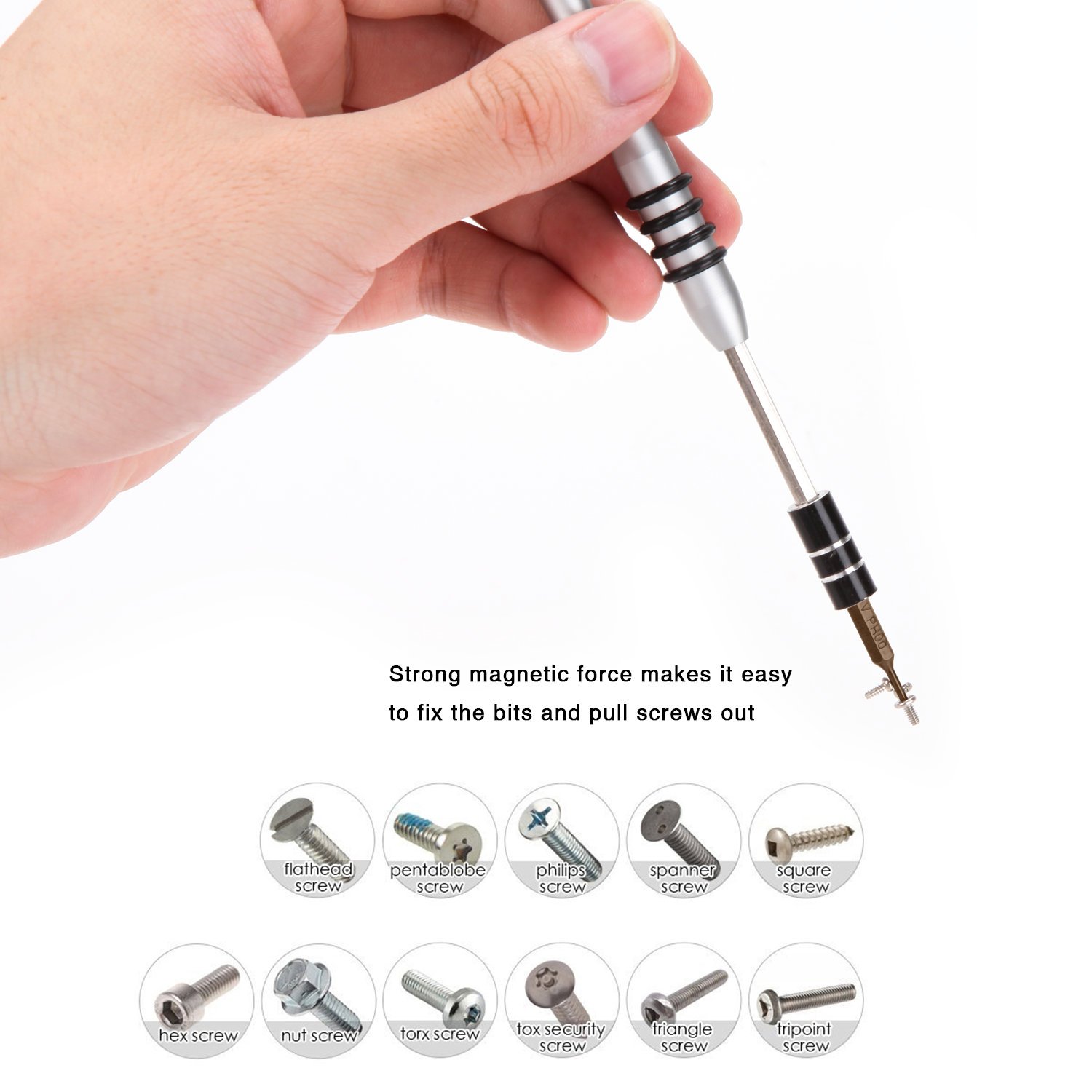 UFire 63 in 1 Precision Screwdriver Set with 56 Bit Magnetic Screwdriver Kit Electronics Repair Tool Kit for iPhone, Tablet, Macbook, Xbox, Cellphone, PC, Game Console - Green