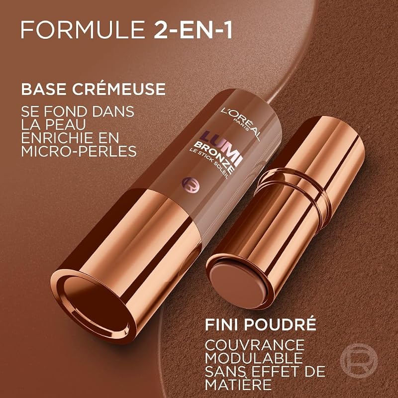 L'Oréal Paris Lumi Bronze Stick Bronzant Teint Hâlé 100 Sunkissed Rose