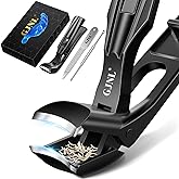 Toenail Clippers for Seniors Thick Toenails, Valentines Day Gifts for Him Men, Angled Head Large Toe Nail Clippers with Wide Jaw Opening, Sharp Heavy Duty Fingernail Clipper Cutter with Catcher, Black