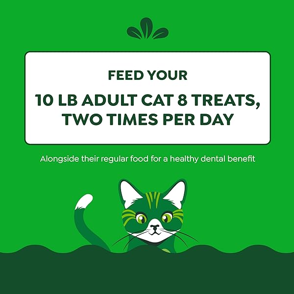 GREENIES CAT TREATS, FELINE VETERINARIAN-RECOMMENDED ADULT NATURAL DENTAL CAT TREATS, OVEN ROASTED CHICKEN FLAVOR, 9.75 OZ. TUB