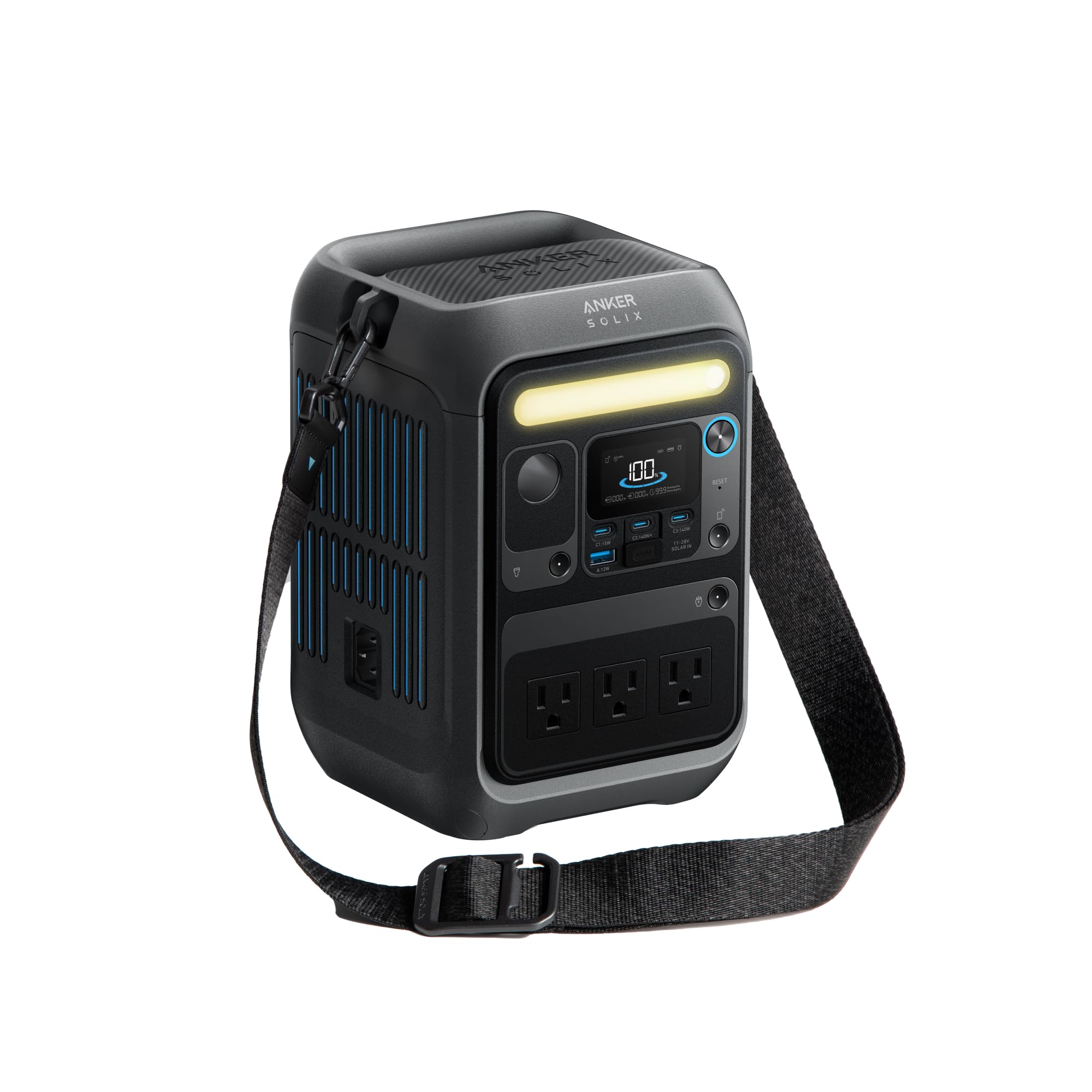 Anker SOLIX C200X Portable Power Station, 230.4Wh LiFePO4 Battery, 300W (600W Surge) Solar Generator, 140W Two-Way Fast Charging, For Outdoor Camping, Traveling, and Emergencies Image Anker SOLIX C200X Portable Power Station, 230.4Wh LiFePO4 Battery, 300W (600W Surge) Solar Generator, 140W Two-Way Fast Charging, For Outdoor Camping, Traveling, and Emergencies Image