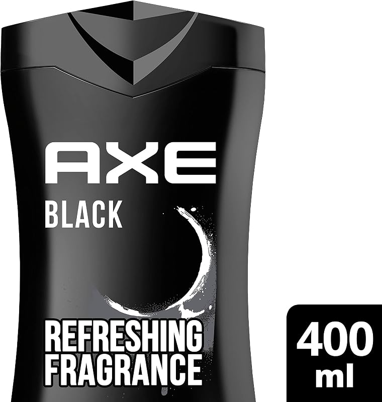 Gel de banho axe masculino preto 400ml - embalagem de 3