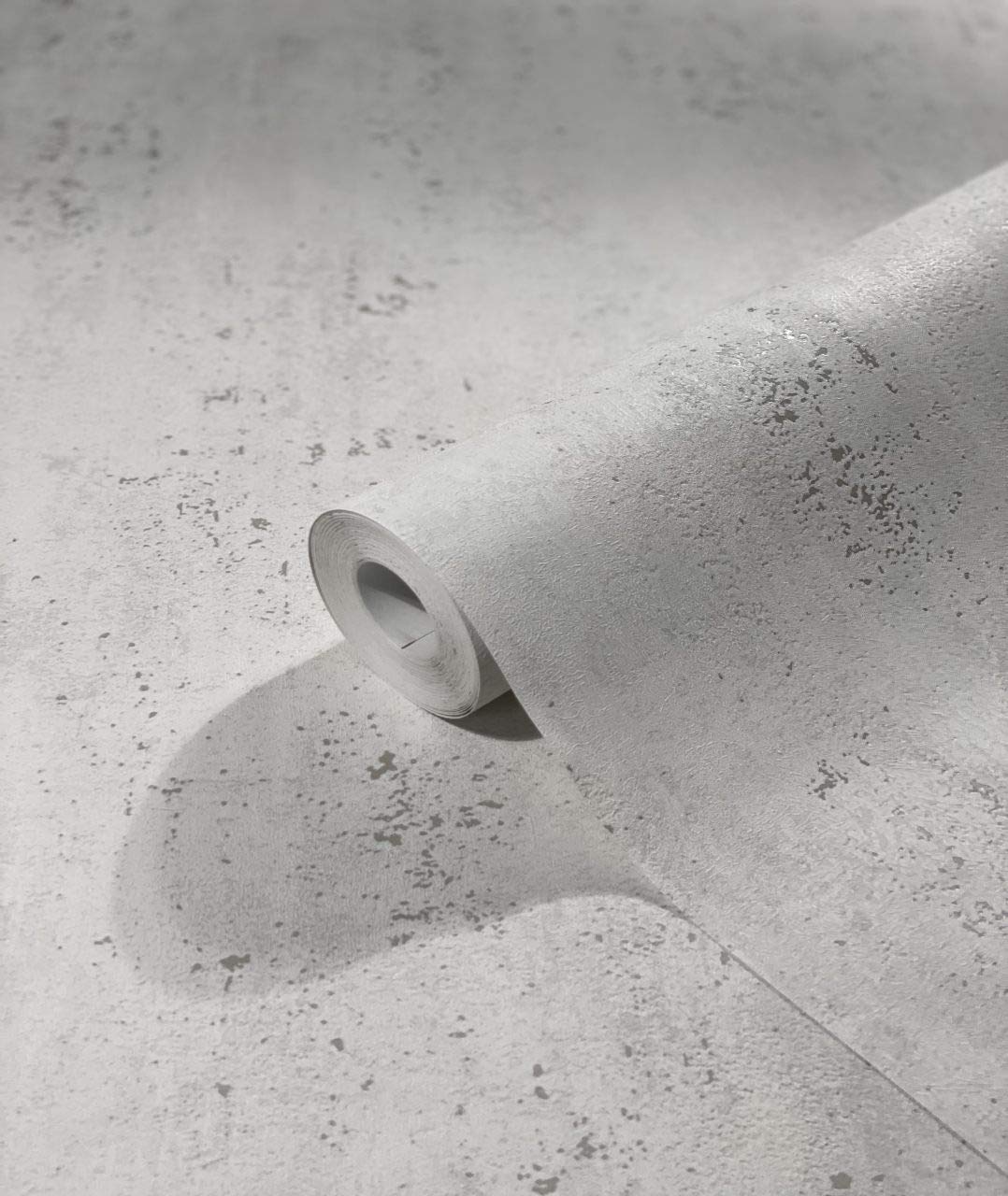 Marburg Wallpaper Grey Silver Concrete Look for Bedroom or Living Room Non-Woven Wallpaper 100% Made in Germany Premium Quality 10,05 x 0,53m