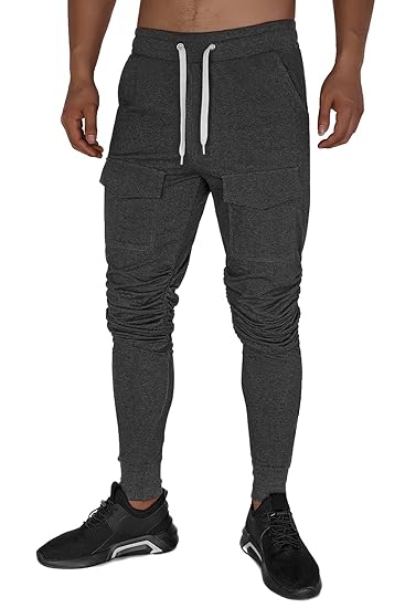 dark grey skinny joggers