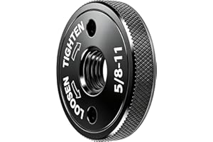 Quick Install & Release Angle Grinder Nut 5/8"-11, Self Locking Flange Nut, Tool-Free Grinder Accessories & Attachments for 4