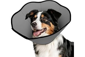 MIDOG Dog Cone Collar After Surgery, Soft Dog Cone Alternative to Stop Licking,Adjustable Elizabethan Recovery Cones for Small to Large Sized Dogs