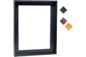 P&L ART. Canvas Floating Frame, Picture Wall Art Painting Frame for Finished Canvas Painting 1-1/4 Deep Picture Art Wall Decor. (Black, 12x12)