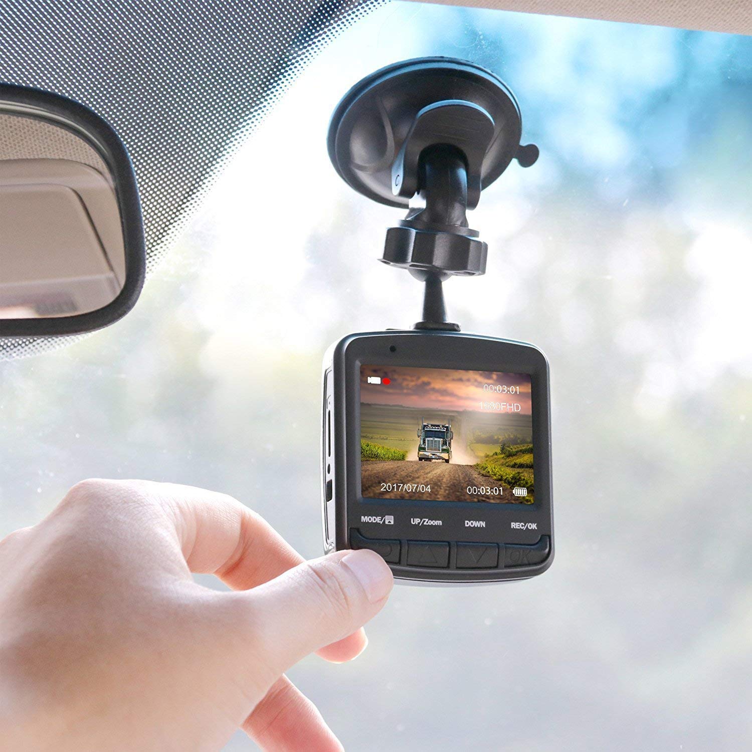 Acumen FHD 1080p Dash Cam, Car DVR Wide Angle Vehicle Dashboard Camera Recorder with Loop Recording G-Sensor, 16GB Memory Card Included