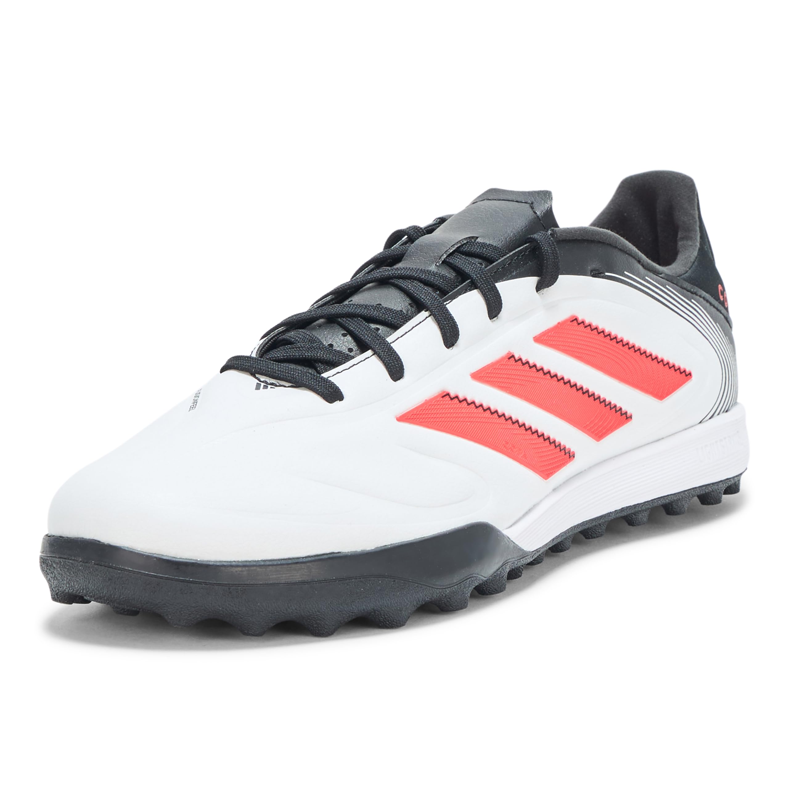 Adidas Unisex-Adult Copa Pure 3 League Turf Soccer, White/Lucid Red/Black, 12.5