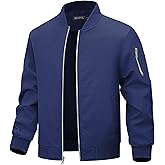 WULFUL Boy's Bomber Jackets Kids Spring Fall Zip Up Varsity Windbreak Jackets