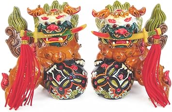 Feng Shui importación Feng Shui Fu perro perros Foo Fighters: Amazon.es