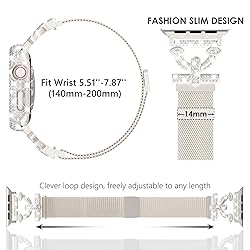 WINGLE Milanese Loop for Apple Watch Bands Series