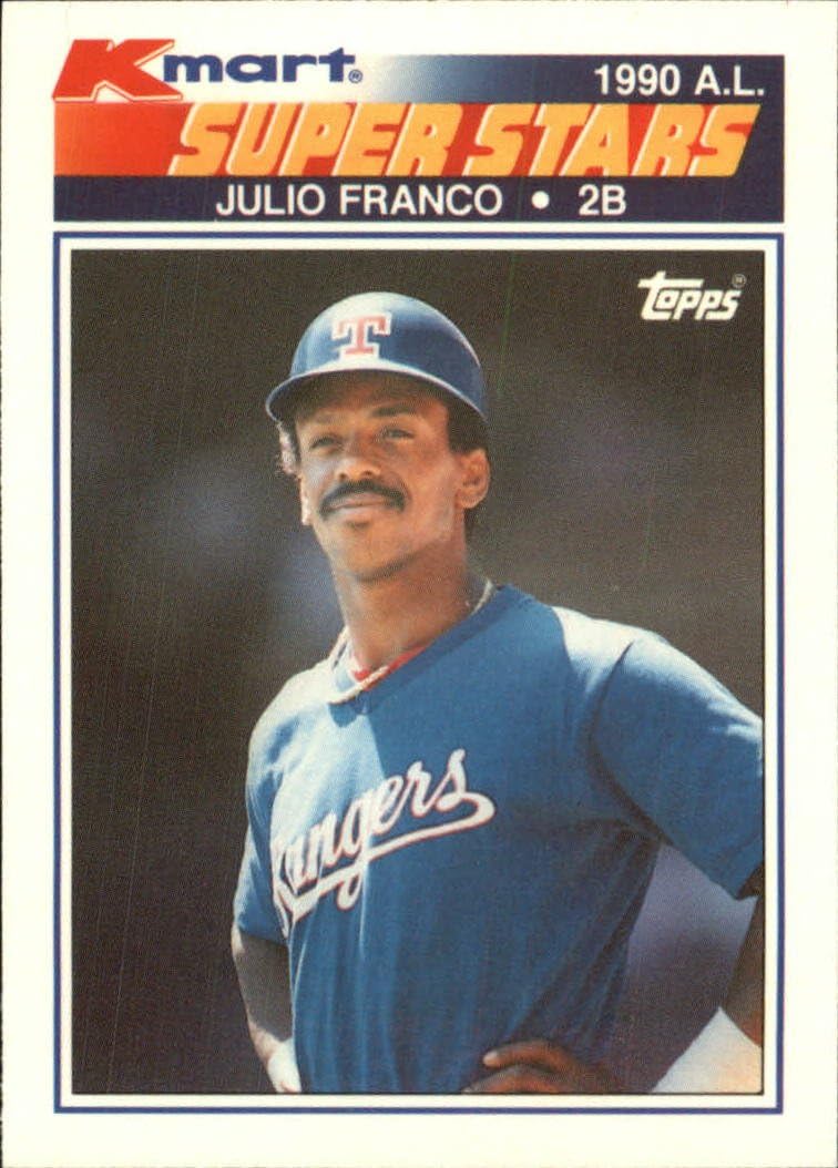 1990 KMart Baseball Card 18 Julio Franco Collectibles