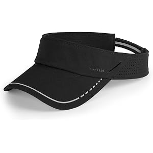 Sukeen Sports Sun Visor Women Men Lightweight Quick Dry Visor Hat with Sunglass Slots Reflective Running Tennis Golf Visor