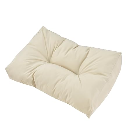 [en.casa] 1x Rückenkissen für Euro-Paletten-Sofa [Creme] Palettenkissen Auflage in/Outdoor Polster Möbel