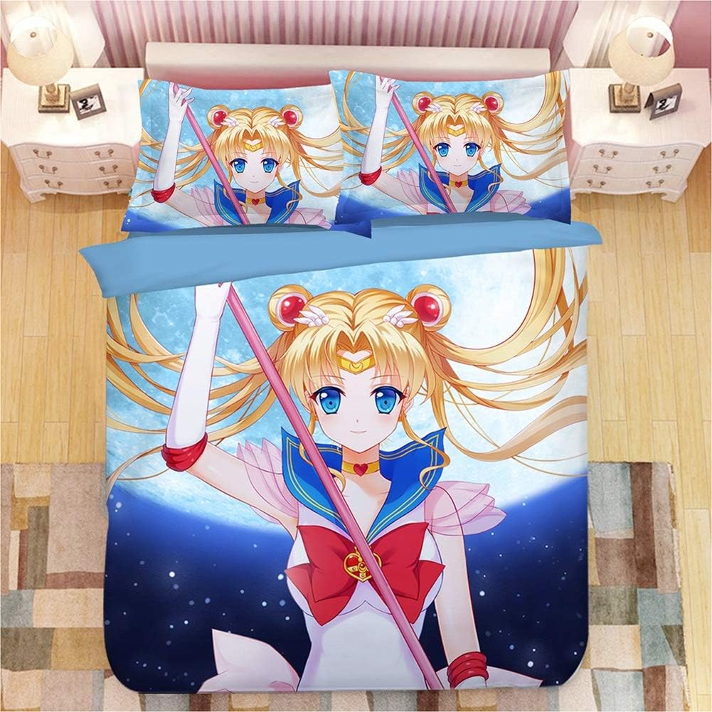 Produktbild von RFFLUX 3D Kawaii Erdbeere Rosa Bettwäsche Set 135x200 Cm 2teilig Mit