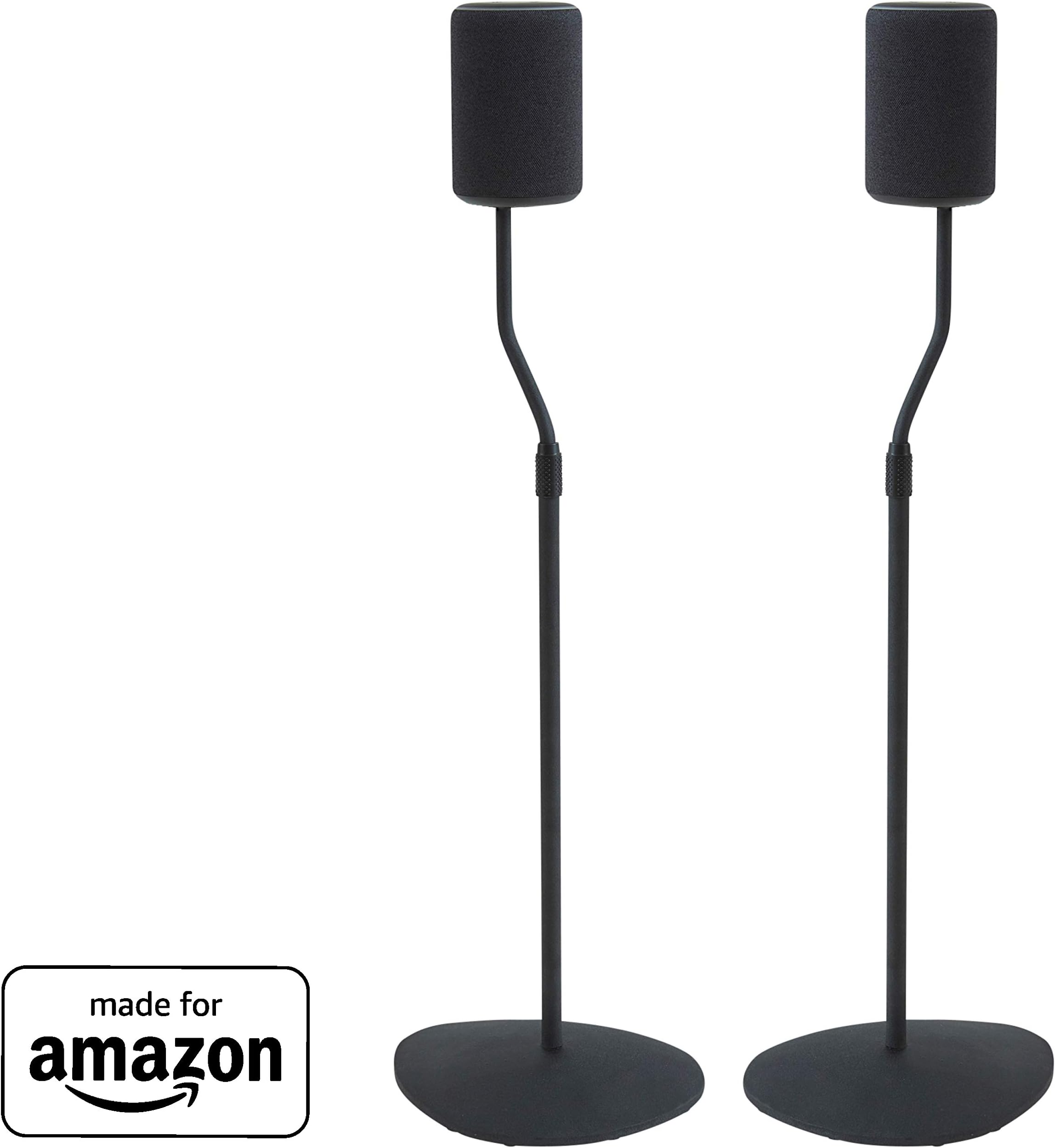 Made for Amazon Height Adjustable Floor Stand for Echo (3rd Gen) and Echo Plus (2nd Gen) - 2-Pack