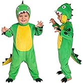 Beipegin Dinosaur Costume Kids Infant Animal Onesie Outfit Dinosaur Romper Jumpsuit with Hat for Toddler Halloween Dress up