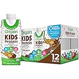 Orgain Organic Kids Protein Nutritional Shake, Chocolate - Great for Breakfast & Snacks, 22 Vitamins & Minerals, Fruits & Veg