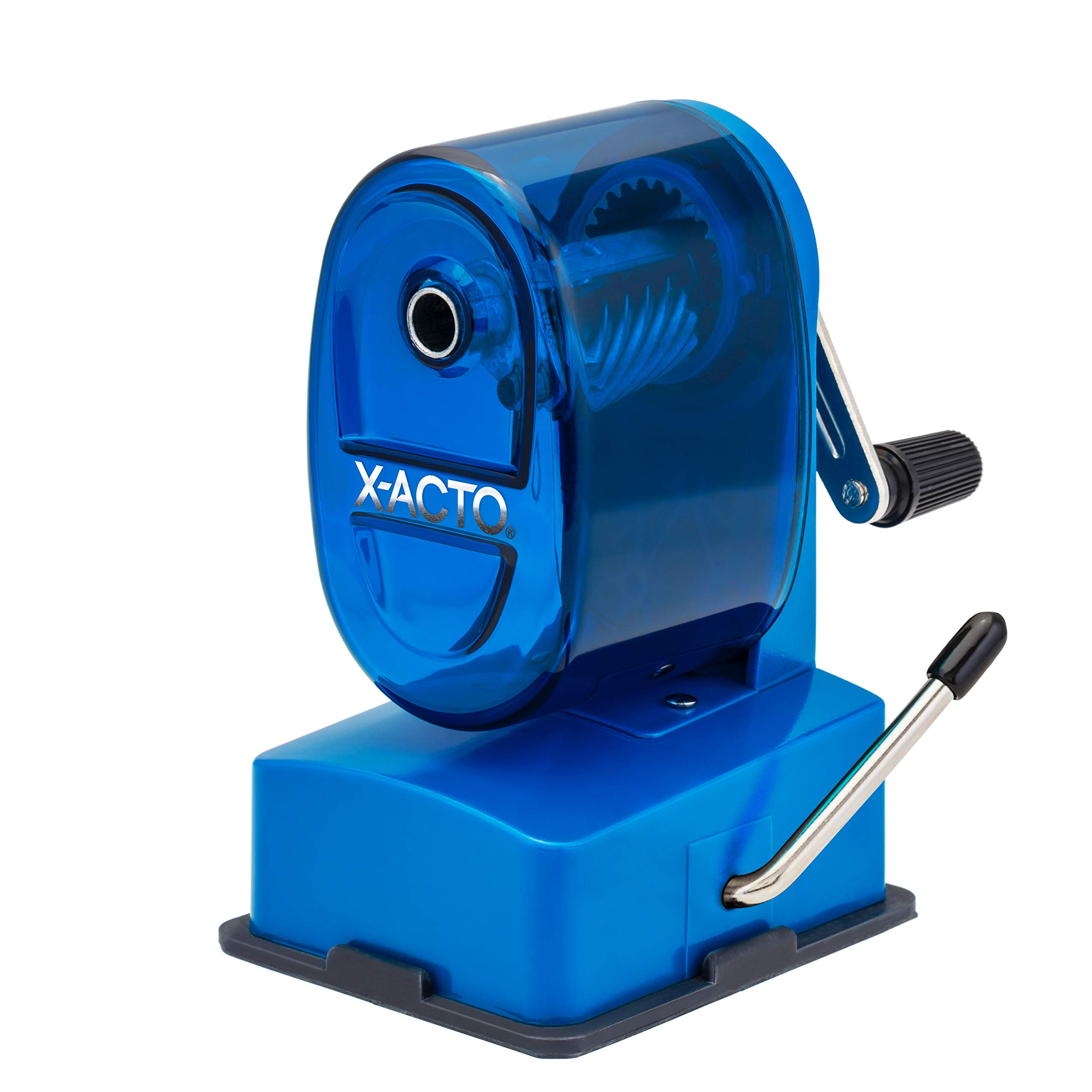 X-ACTO Bulldog Manual Pencil Sharpener w/Vacuum Mount, Colors May Vary, 1 Count