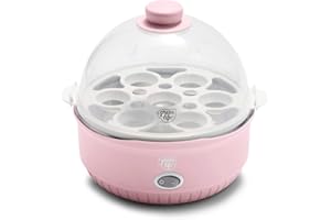 GreenLife Rapid Egg Cooker, 7 Egg Capacity for Hard Boiled, Poached, Scrambled and Omelet Tray, Easy One Switch, Dishwasher S