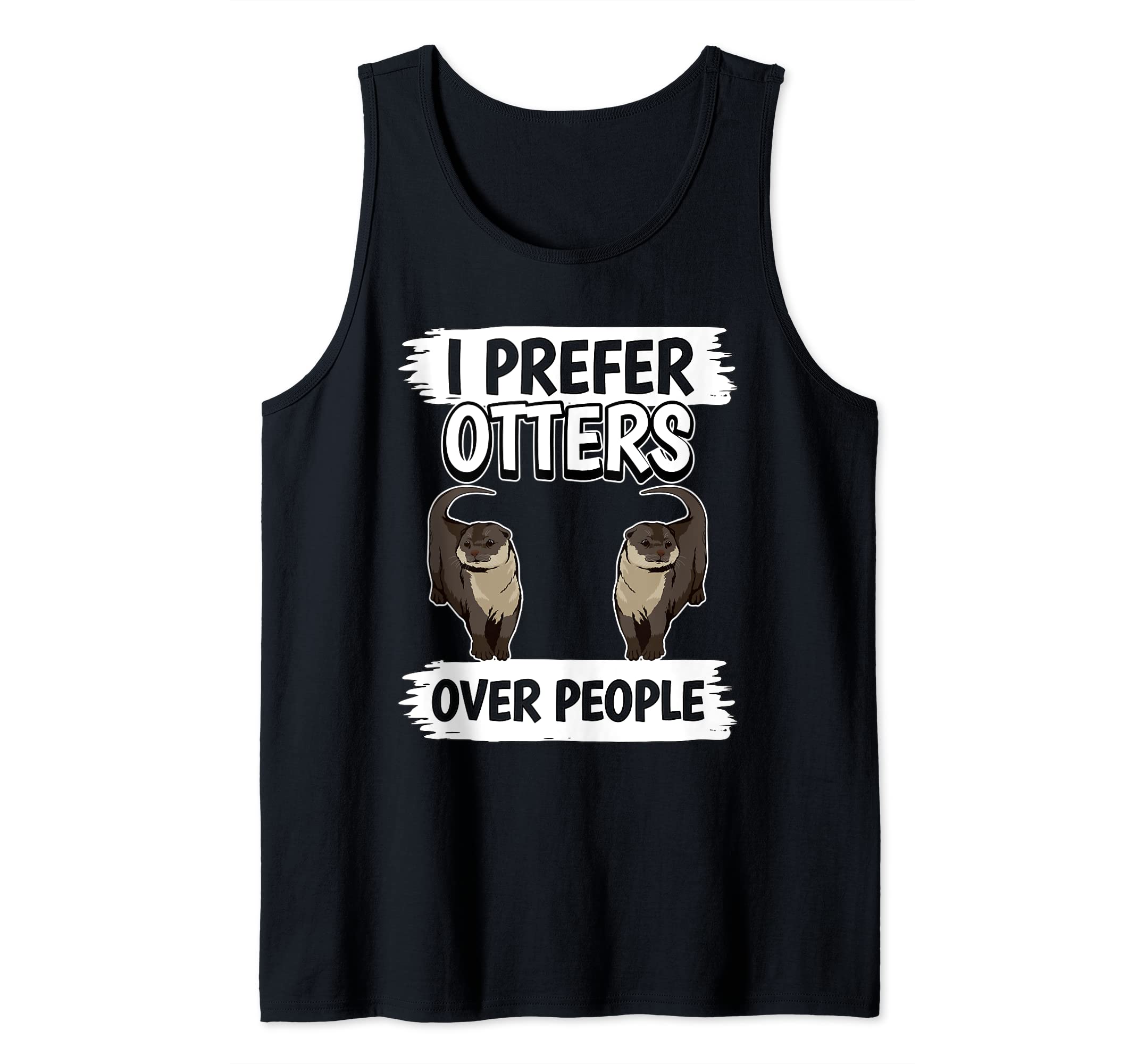 Sea Otter I Prefer Otters Over People Otter Tank Top