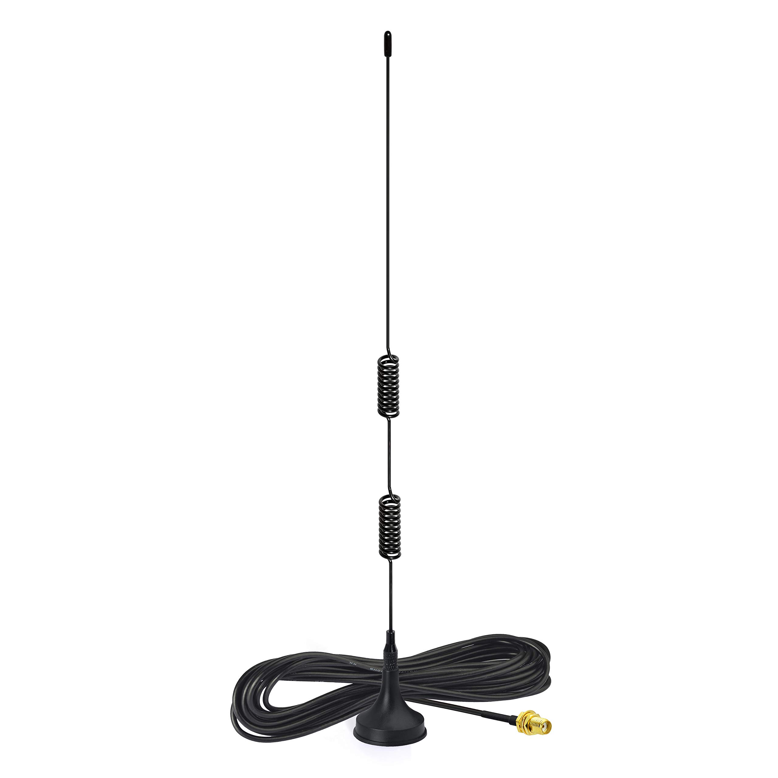 Bingfu Radio Antenna Dual Band VHF UHF 136-174MHz 400-460MHz Magnetic Base SMA Female Aerial Compatible with Handheld Ham Radio BaoFeng BF-F8HP UV-5R UV-82 BF-888S Two Way Radio Walkie Talkie