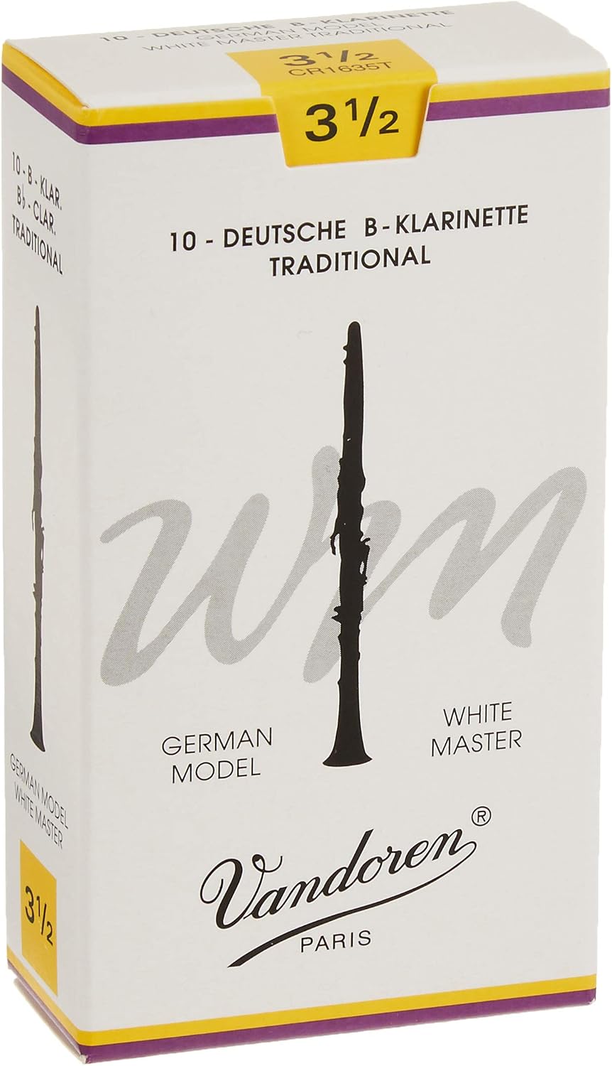 Vandoren Reeds B-Clarinet German 3.5 White Master Traditional, black - Image 3