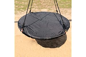 HI SUYI 100cm/40inch Round Tree Swing Seat Cover Protector Easy to Set Up Blue