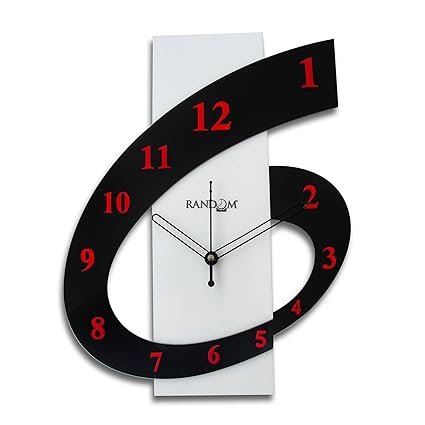 Random Clocks Rectangle High Grade Polymer Wall Clock (30 cm x 25 cm x 5 cm)