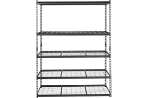 PIONEERWORKS Garage Shelving, 5 Tire Storage Shelving Heavy Duty Garage Shelves 3000LBS Load Bearing, Full Metal Shelving Units, Durable Construction, Adjustable Shelves, Easy Assembly, 60''W x 24''D x 78''H