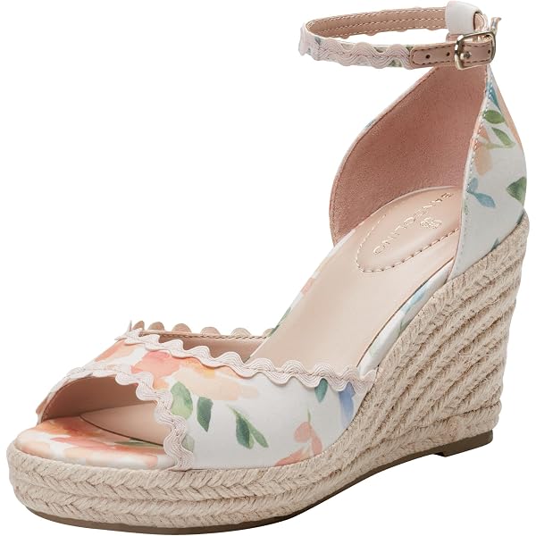 Espadrilles Compensées Jessica Simpson - Talon Haut - Taille 8B (US) - Beige - Occasion