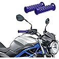 HAOBO 2Pcs Motorcycle Handlebar Grips, 7/8" 22mm 24mm Motorcycle Comfort Hand Handlebar Grip Thruster Grip, Non Slip Rubber Hand Handle Grips Dirt Bike Parts Universal for Motorcycle, Bike