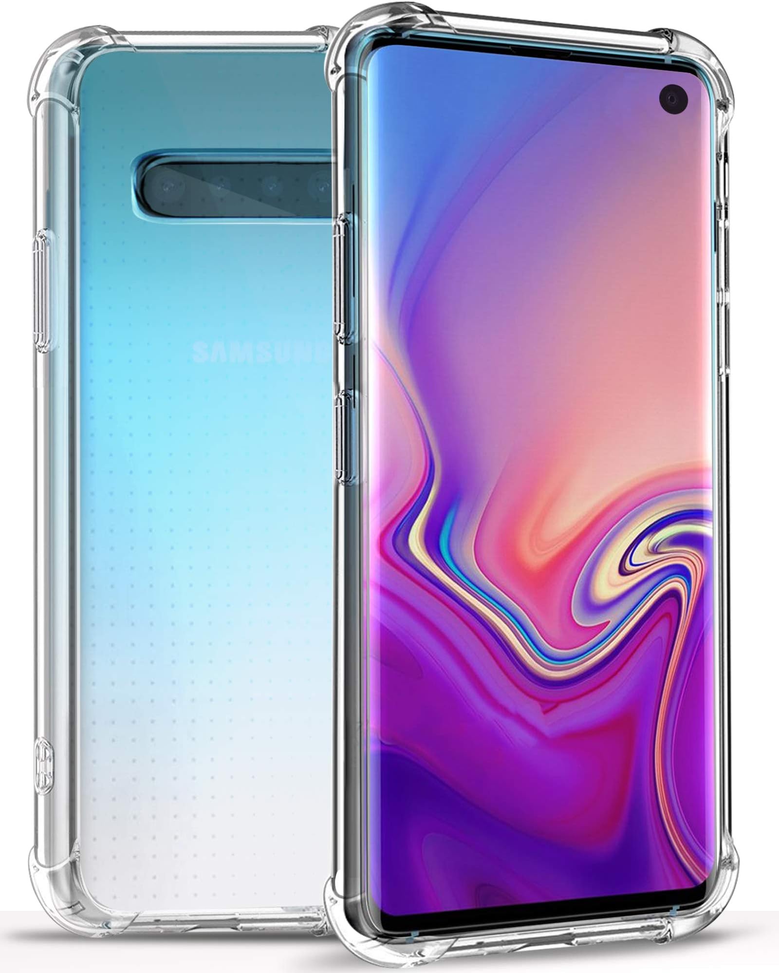 WHISH Samsung Galaxy S10 Case, Ultra Thin Designed for S10 Cover Crystal Clear Protective PC+TPU [Ultra Lightweight] Anti-Scratch Reinforced Corner Protection Bumper Case For Galaxy S10